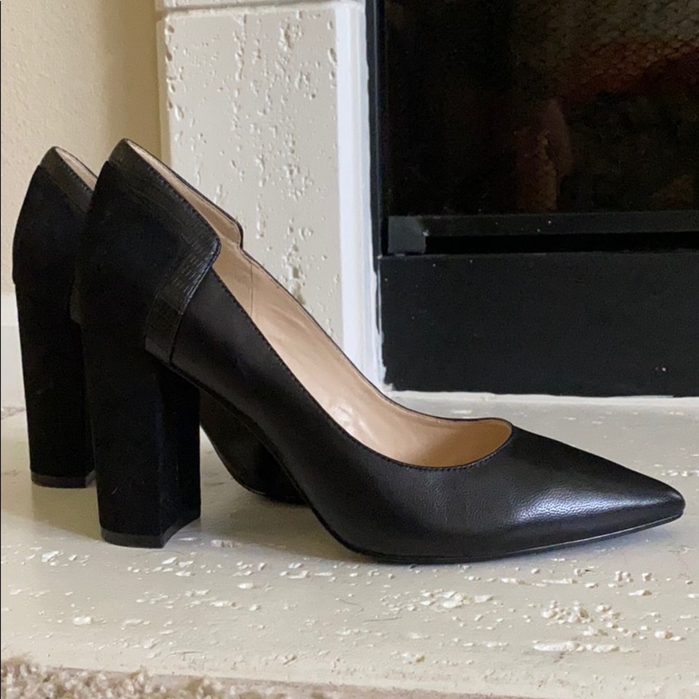 Nine West Chunky Heel Pump